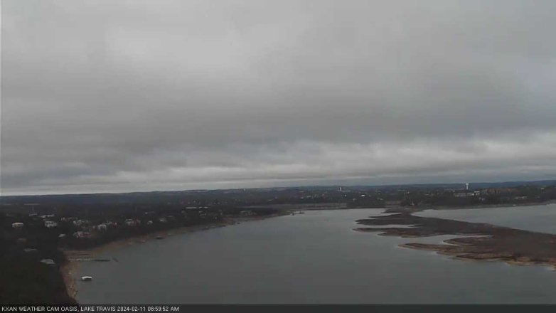 Lake Travis webcam, February 11, 2024 9:00 AM CT