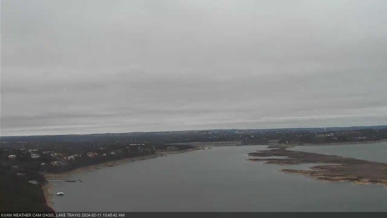 Lake Travis webcam, February 11, 2024 10:45 AM CT