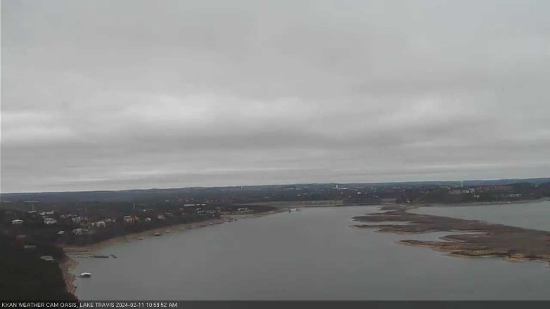 Lake Travis webcam, February 11, 2024 11:00 AM CT