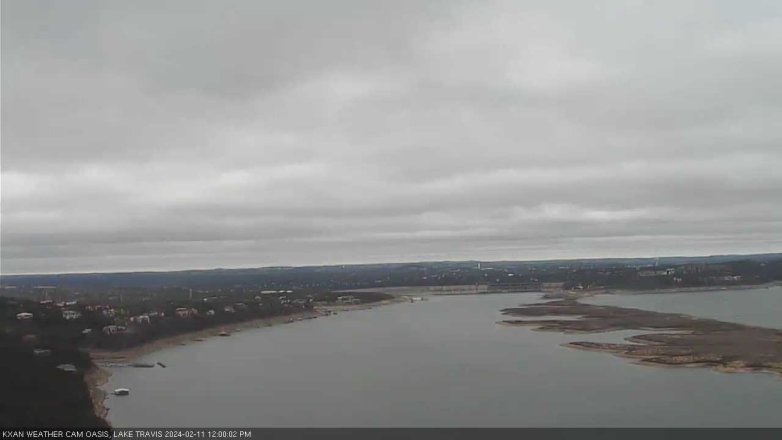 Lake Travis webcam, February 11, 2024 12:00 PM CT