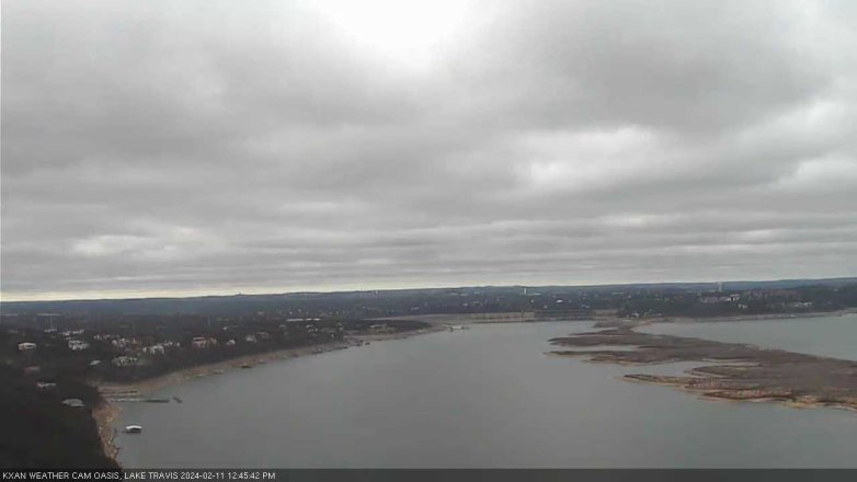 Lake Travis webcam, February 11, 2024 12:45 PM CT