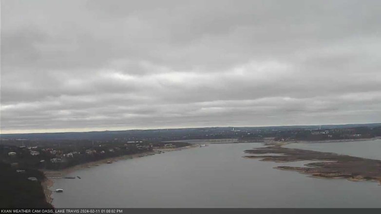 Lake Travis webcam, February 11, 2024 1:00 PM CT