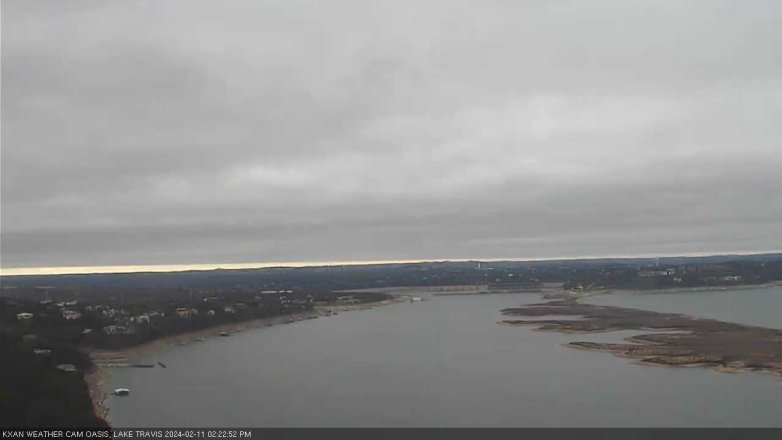 Lake Travis webcam, February 11, 2024 2:25 PM CT