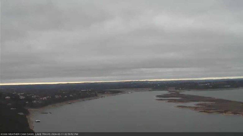 Lake Travis webcam, February 11, 2024 3:00 PM CT