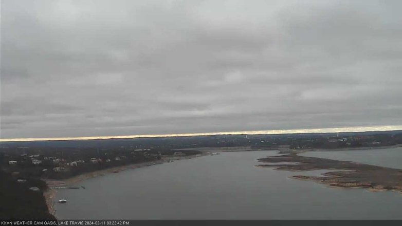 Lake Travis webcam, February 11, 2024 3:25 PM CT