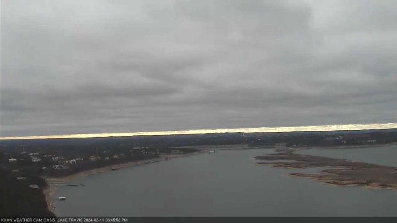 Lake Travis webcam, February 11, 2024 3:45 PM CT