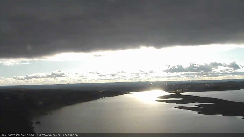 Lake Travis webcam, February 11, 2024 5:00 PM CT