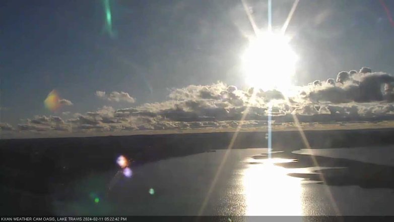 Lake Travis webcam, February 11, 2024 5:25 PM CT