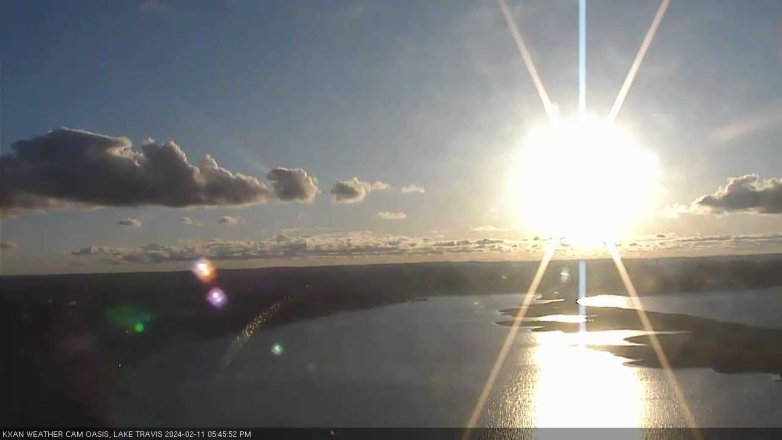 Lake Travis webcam, February 11, 2024 5:45 PM CT