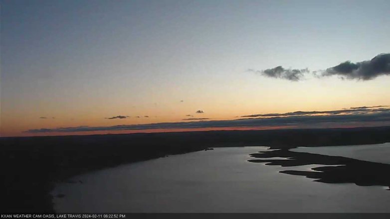 Lake Travis webcam, February 11, 2024 6:25 PM CT