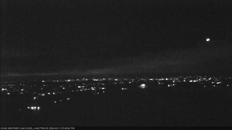 Lake Travis webcam, February 11, 2024 7:45 PM CT