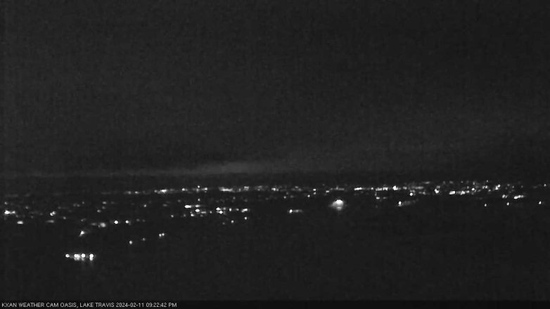 Lake Travis webcam, February 11, 2024 9:25 PM CT