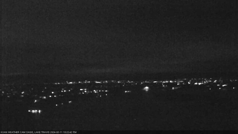 Lake Travis webcam, February 11, 2024 10:25 PM CT