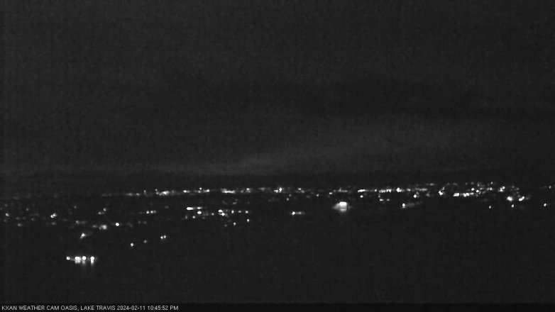 Lake Travis webcam, February 11, 2024 10:45 PM CT