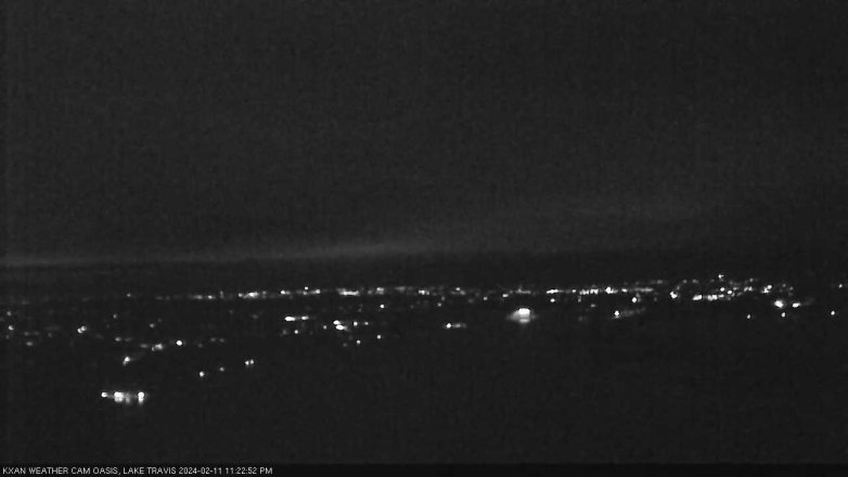 Lake Travis webcam, February 11, 2024 11:25 PM CT
