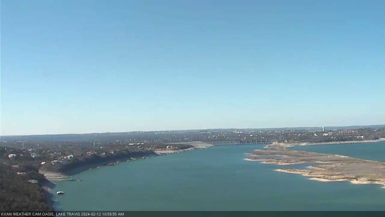 Lake Travis webcam, February 12, 2024 11:00 AM CT