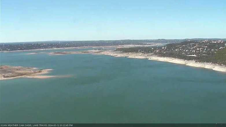 Lake Travis webcam, February 12, 2024 1:25 PM CT