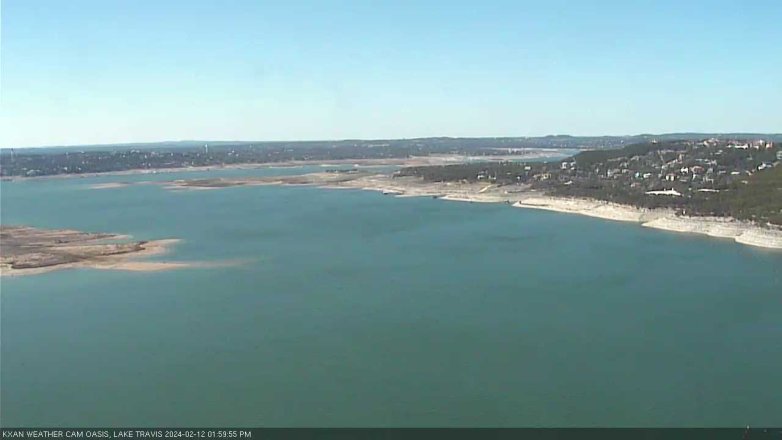 Lake Travis webcam, February 12, 2024 2:00 PM CT