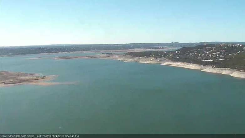 Lake Travis webcam, February 12, 2024 2:45 PM CT