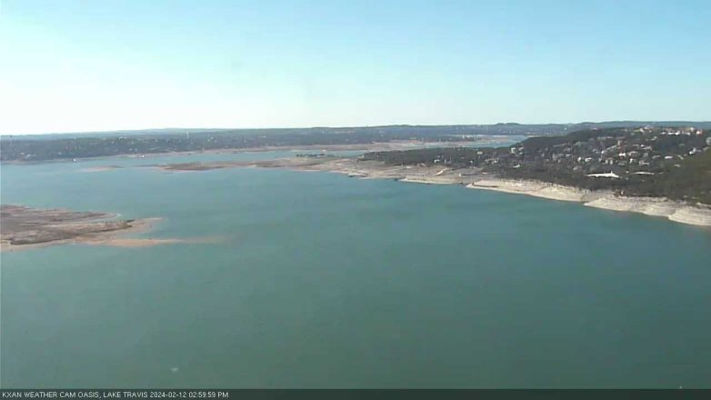 Lake Travis webcam, February 12, 2024 3:00 PM CT