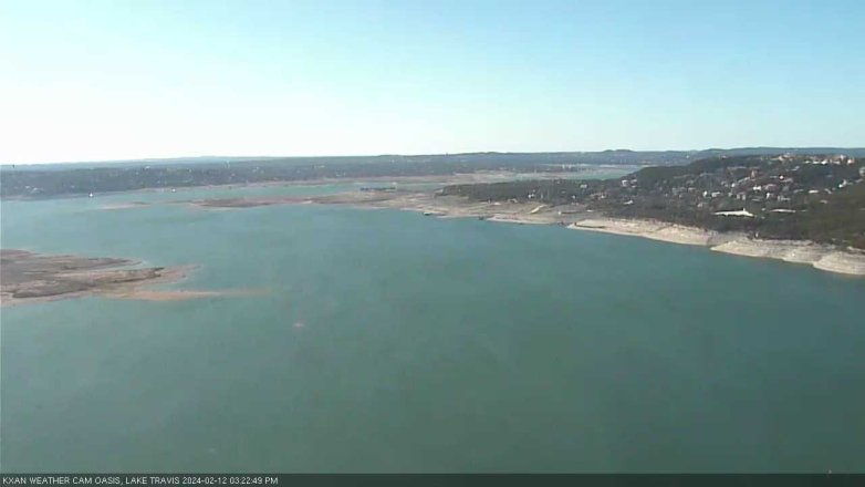 Lake Travis webcam, February 12, 2024 3:25 PM CT