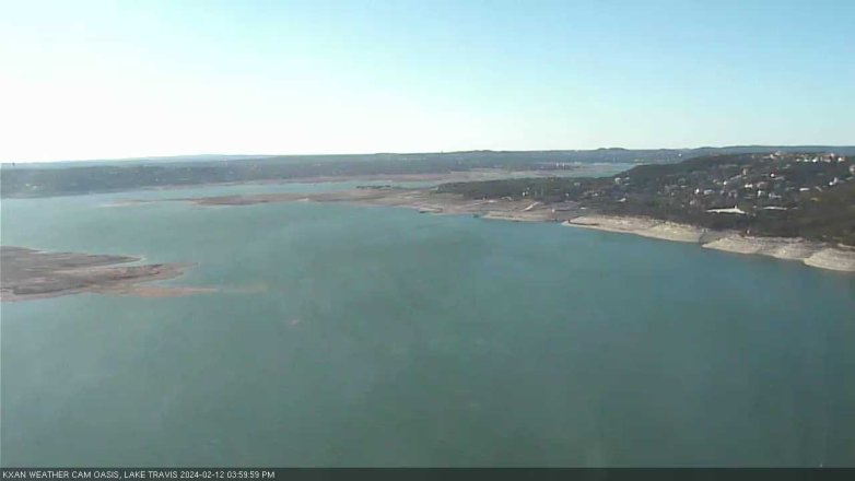 Lake Travis webcam, February 12, 2024 4:00 PM CT