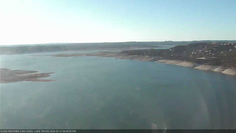 Lake Travis webcam, February 12, 2024 4:45 PM CT