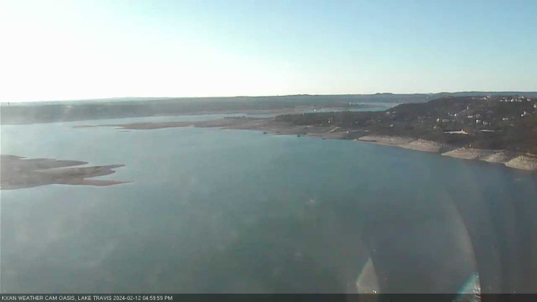 Lake Travis webcam, February 12, 2024 5:00 PM CT