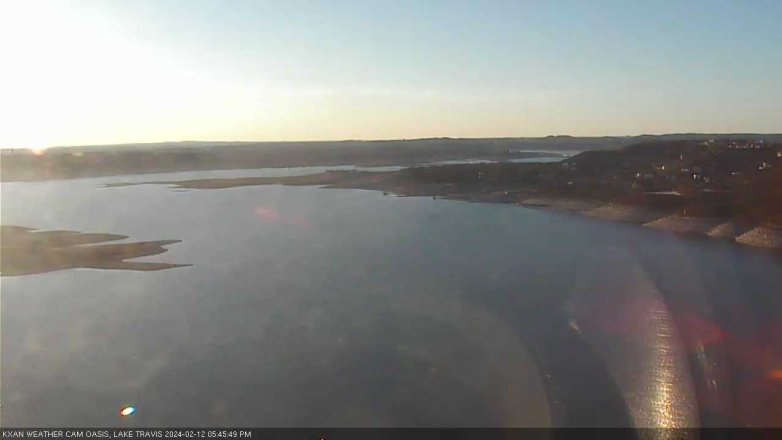 Lake Travis webcam, February 12, 2024 5:45 PM CT