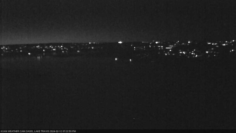 Lake Travis webcam, February 12, 2024 7:25 PM CT