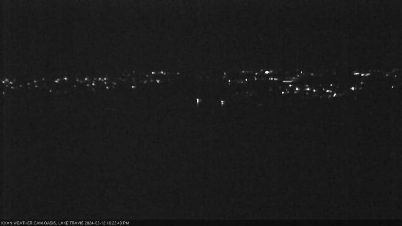 Lake Travis webcam, February 12, 2024 10:25 PM CT