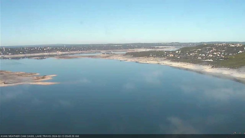 Lake Travis webcam, February 13, 2024 9:45 AM CT