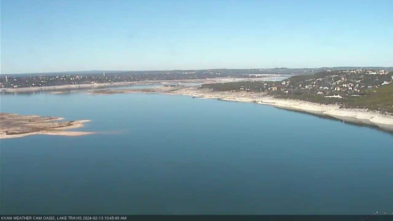 Lake Travis webcam, February 13, 2024 10:45 AM CT