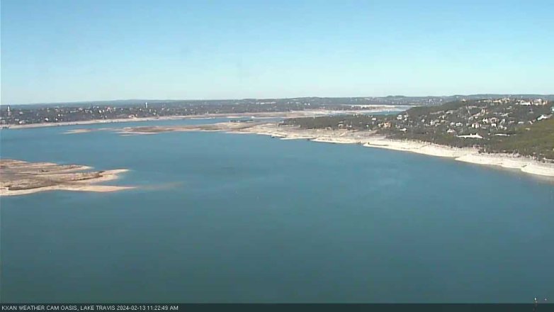 Lake Travis webcam, February 13, 2024 11:25 AM CT
