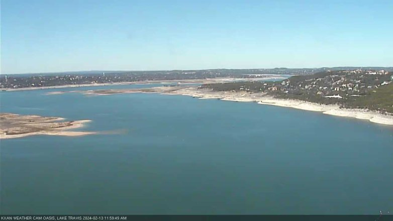 Lake Travis webcam, February 13, 2024 12:00 PM CT