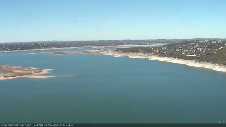 Lake Travis webcam, February 13, 2024 12:25 PM CT