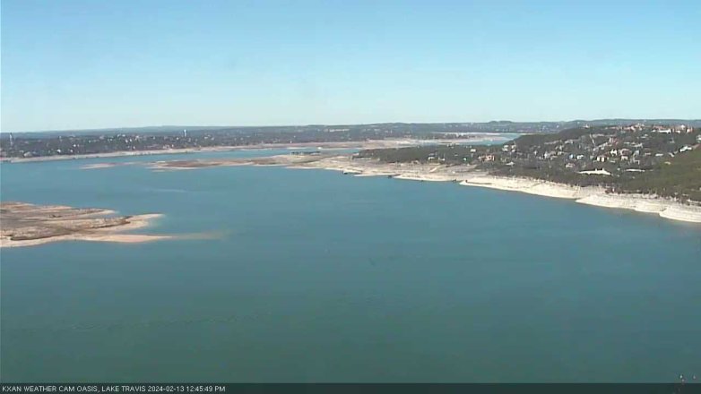 Lake Travis webcam, February 13, 2024 12:45 PM CT