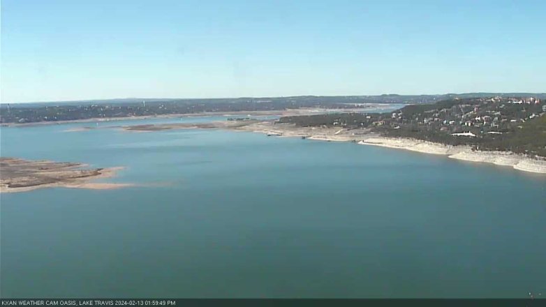 Lake Travis webcam, February 13, 2024 2:00 PM CT