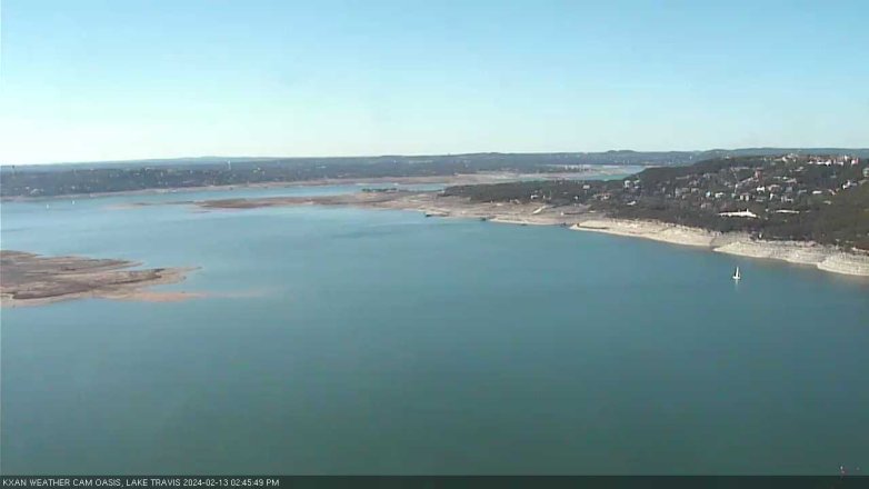 Lake Travis webcam, February 13, 2024 2:45 PM CT