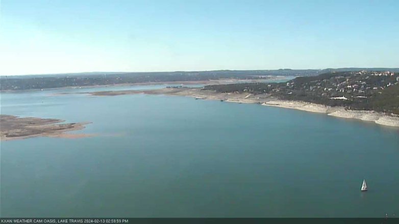 Lake Travis webcam, February 13, 2024 3:00 PM CT