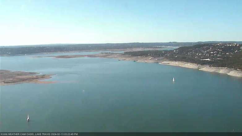 Lake Travis webcam, February 13, 2024 3:25 PM CT