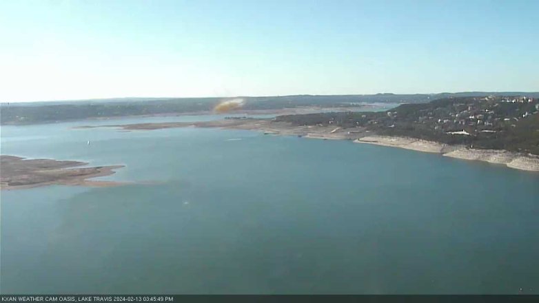 Lake Travis webcam, February 13, 2024 3:45 PM CT