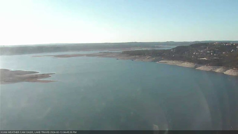 Lake Travis webcam, February 13, 2024 4:45 PM CT