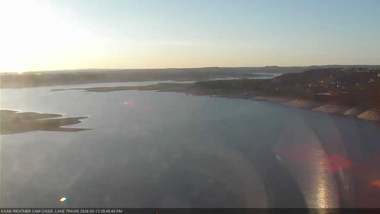 Lake Travis webcam, February 13, 2024 5:45 PM CT