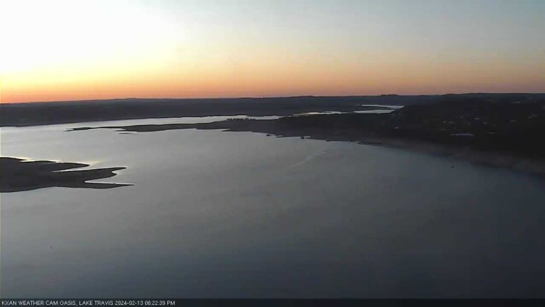 Lake Travis webcam, February 13, 2024 6:25 PM CT