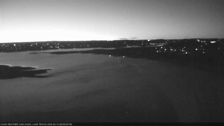 Lake Travis webcam, February 13, 2024 7:00 PM CT
