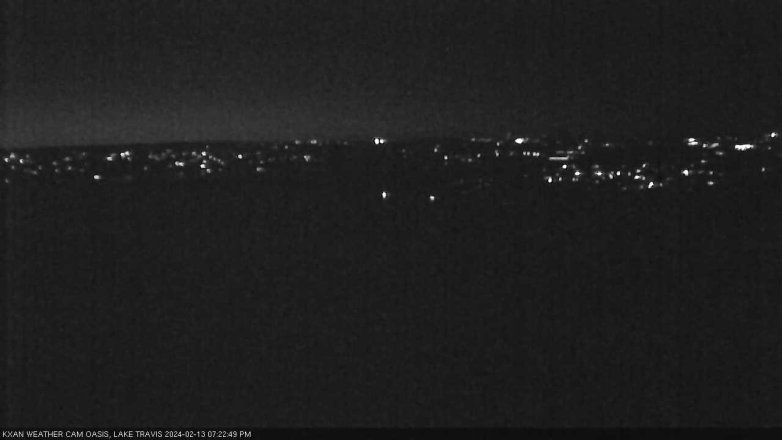 Lake Travis webcam, February 13, 2024 7:25 PM CT