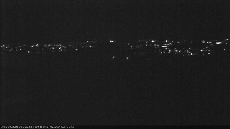 Lake Travis webcam, February 13, 2024 8:25 PM CT