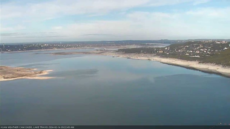 Lake Travis webcam, February 14, 2024 9:25 AM CT