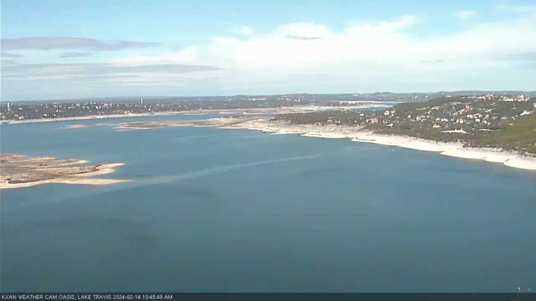 Lake Travis webcam, February 14, 2024 10:45 AM CT